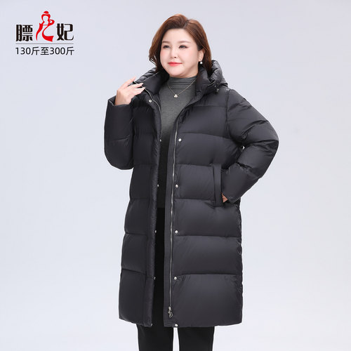膘儿妃大码胖mm加厚羽绒服