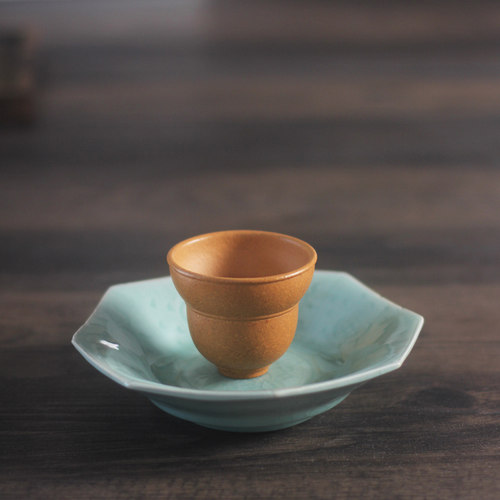 驯砂记主人杯五彩老段泥小茶杯