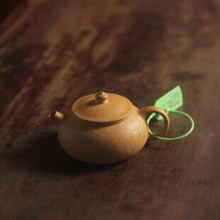 全手工段泥小品壶寒江紫砂壶160毫升内推孔全手工陶刻竹子茶壶具