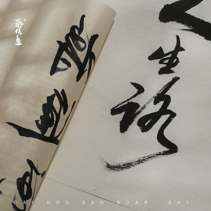 纯手工书法绘画考级古法罗纹皮纸