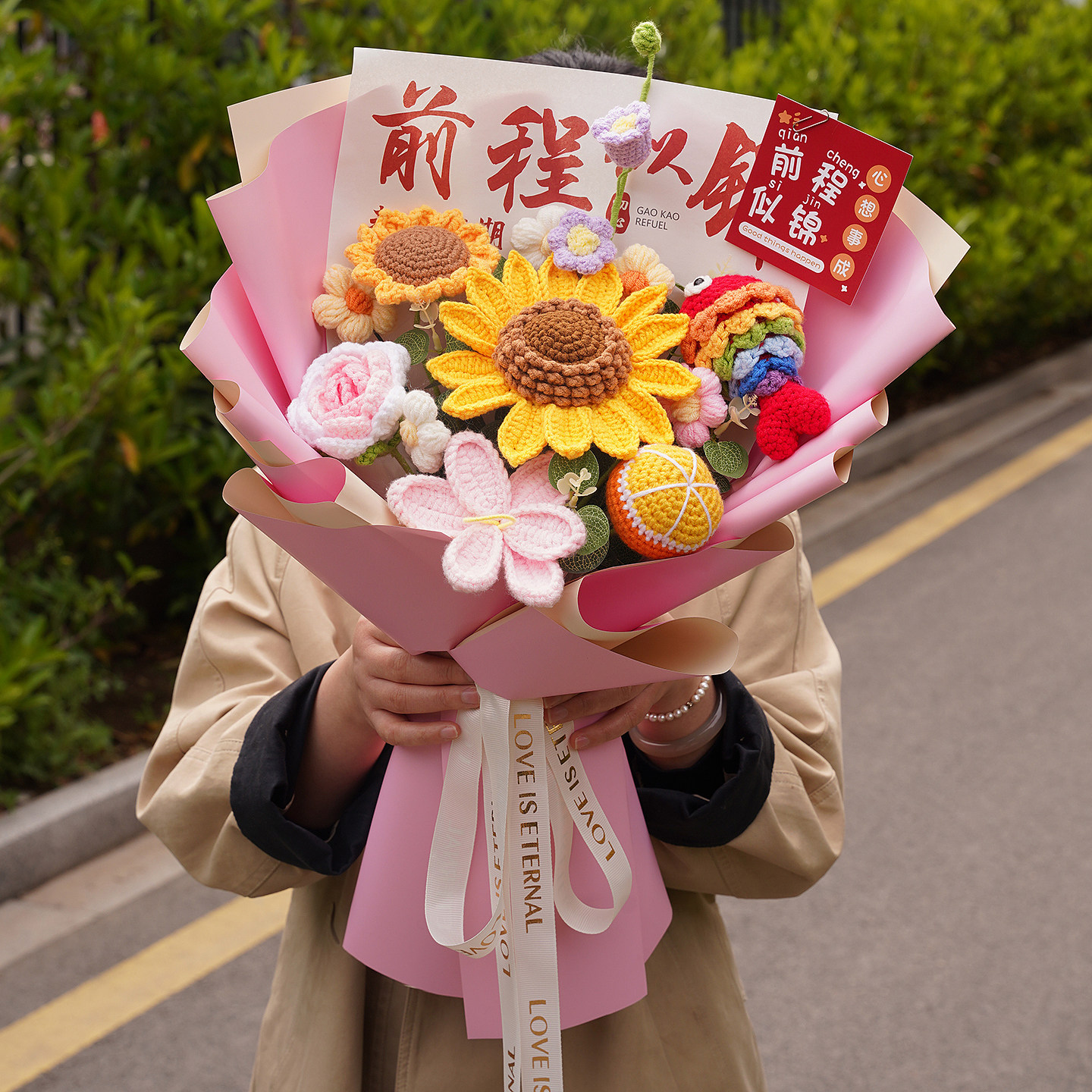 钩织毛线花成品发货所见所得图片