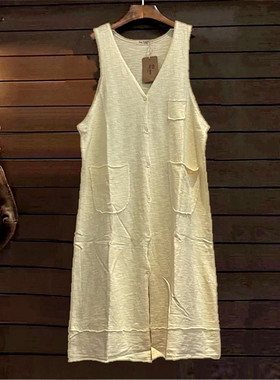 外披背心长款TINY CUTTLE韩单外贸夏季潮款外套开衫宽松大版女