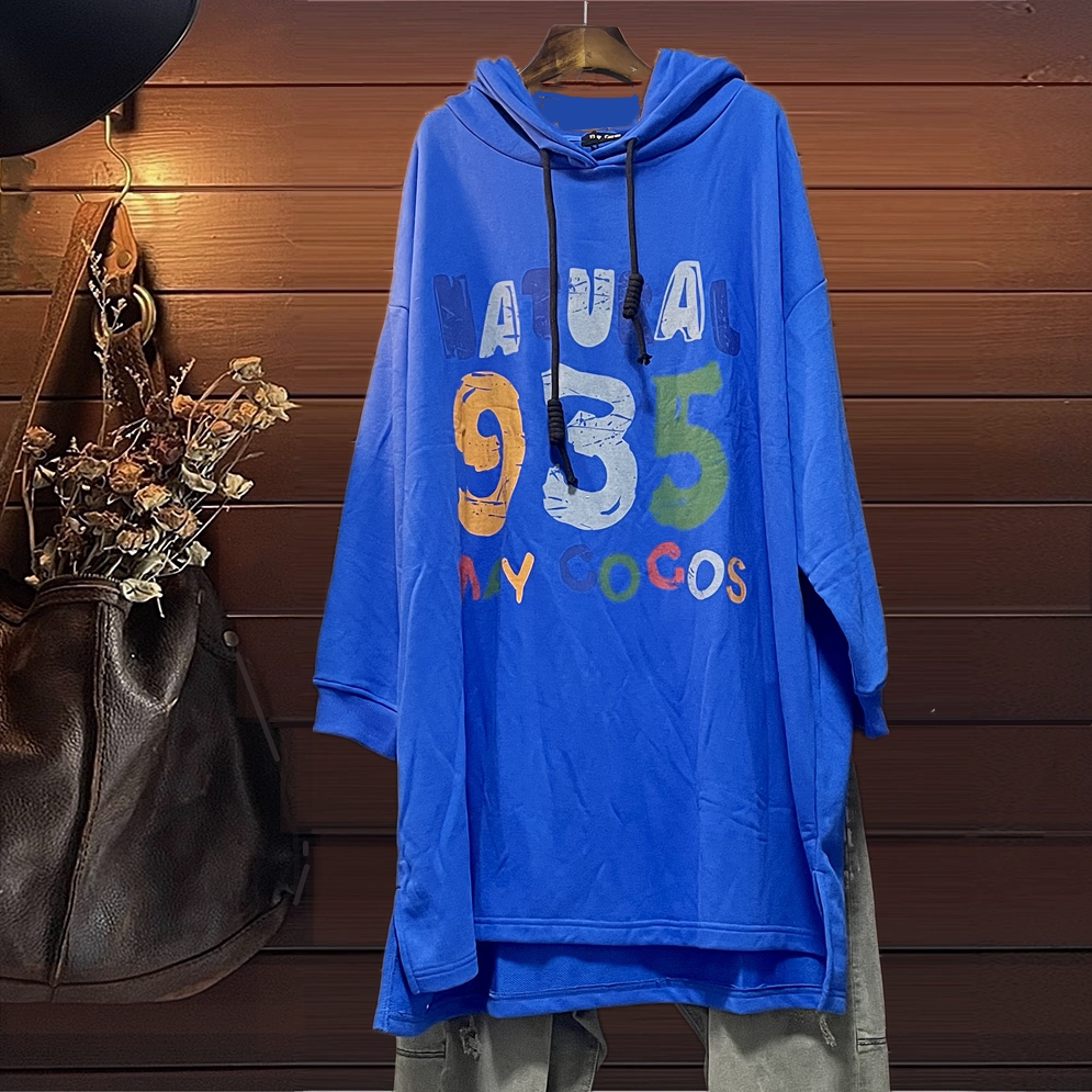 连帽连衣裙外贸原单大码女装胖mm春秋装大码女装长袖女宽松卫衣