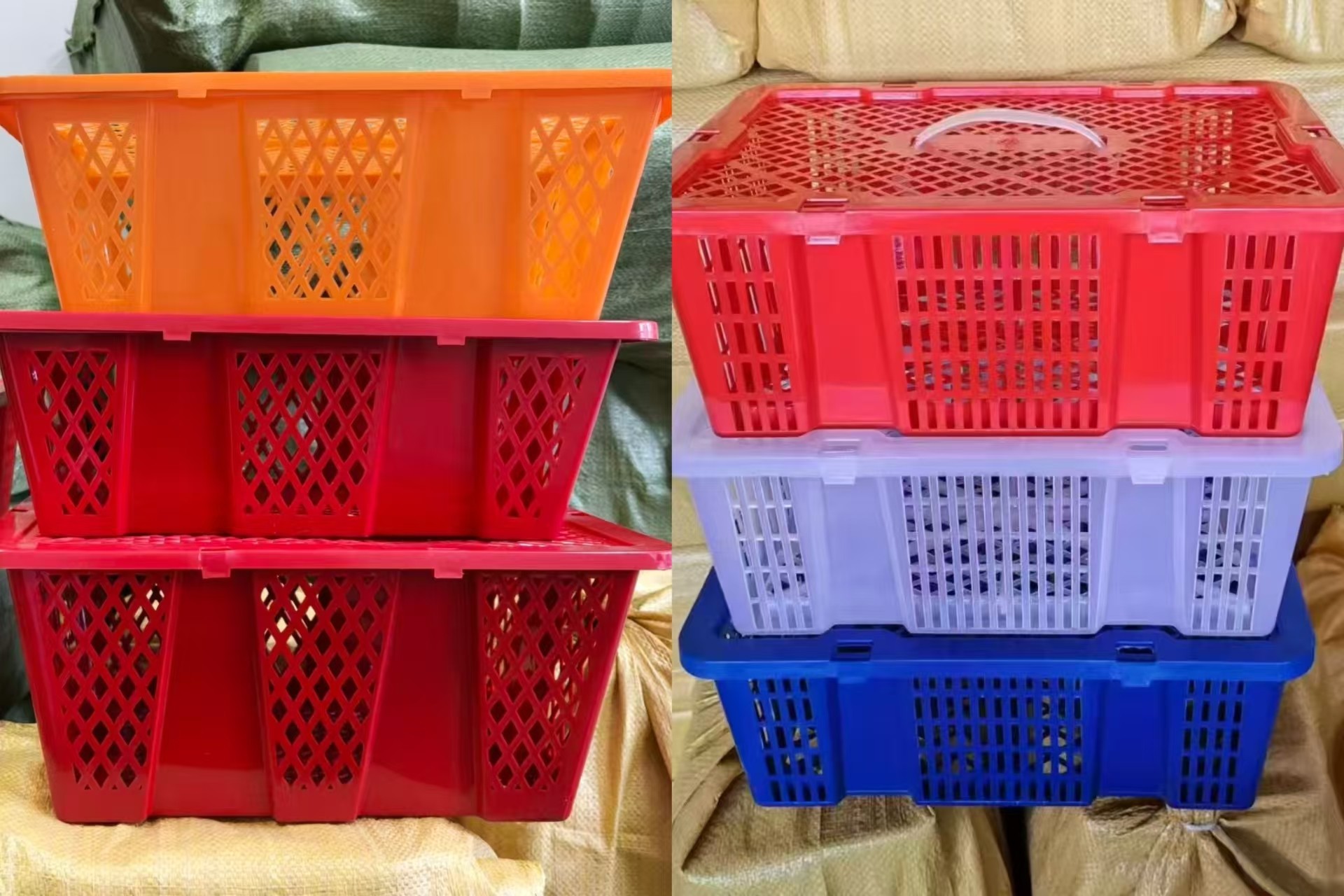 塑料筐水果筐龙眼筐橘子篮杨梅篮砂糖橘水果运输框水果篮手提