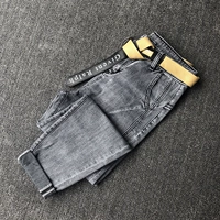 Осенние штаны, ретро джинсы, европейский стиль, коллекция 2021, свободный крой