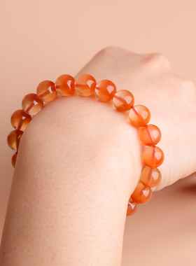 10MM红兔毛手串聚宝盆