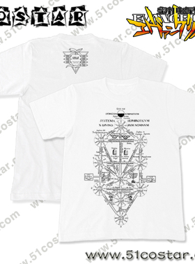 COSTAR日本原装正品eva动漫周边T恤二次元卡巴拉生命之树白色短袖