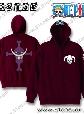 日本原装正版ONEPIECE海贼王连帽卫衣外套 波特卡斯D艾斯 COSTAR