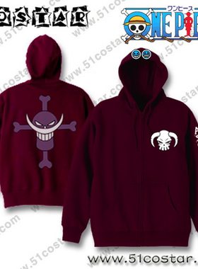 日本原装正版ONEPIECE海贼王连帽卫衣外套 波特卡斯D艾斯 COSTAR