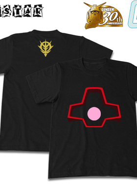 COSTAR日本原装正品高达动漫周边T恤二次元大魔短袖黑色纯棉夏季