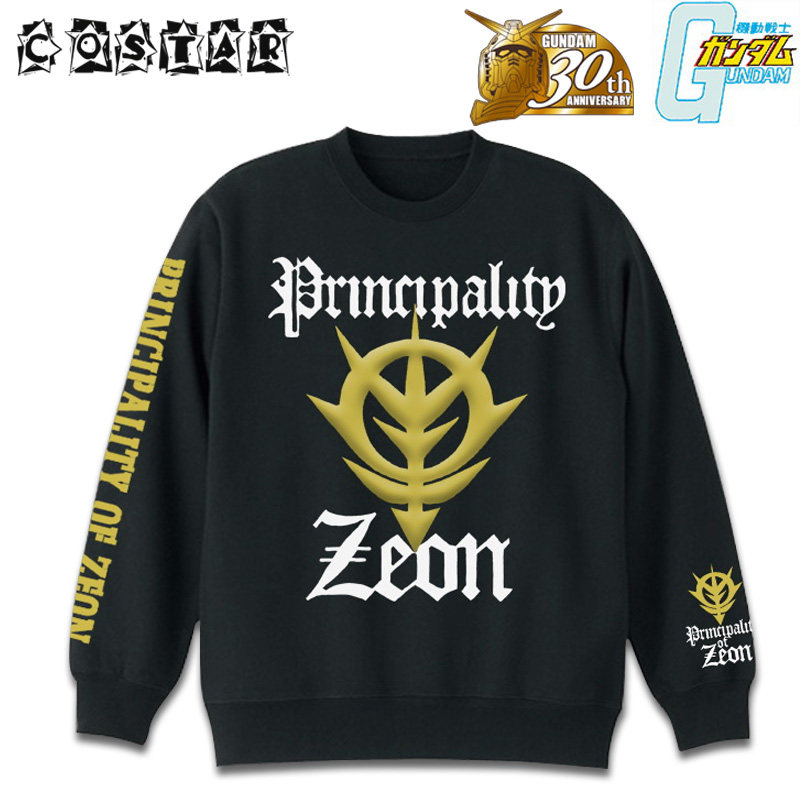 日本原装正版gundam高达套头绒衣 吉翁军标志zeon costar动漫服饰