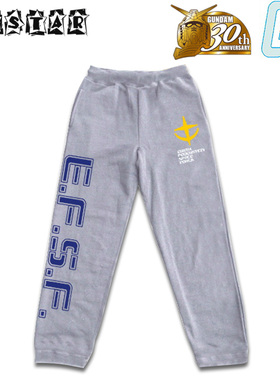 日本原装正版GUNDAM高达休闲绒裤 EFSF地球联邦军 COSTAR动漫服饰