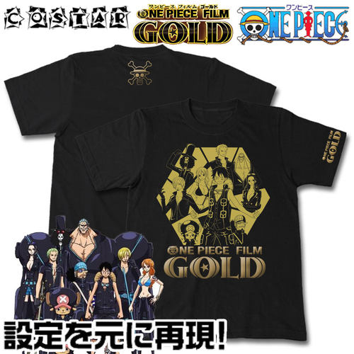 COSTAR海贼王T恤原装进口正版周边剧场版GOLD黑衣战斗服短袖半袖