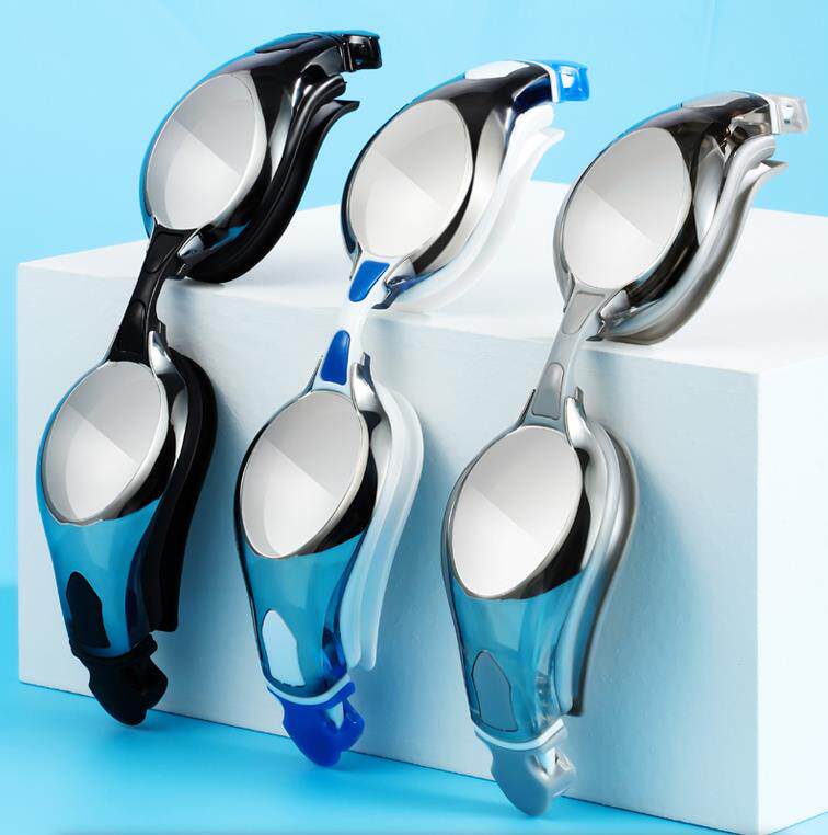 英发防水防雾高清镀膜大框专业成人游泳镜 防紫外线 电镀Y2800AFM