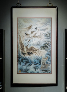 艺林堂手工瓷板画装饰画
