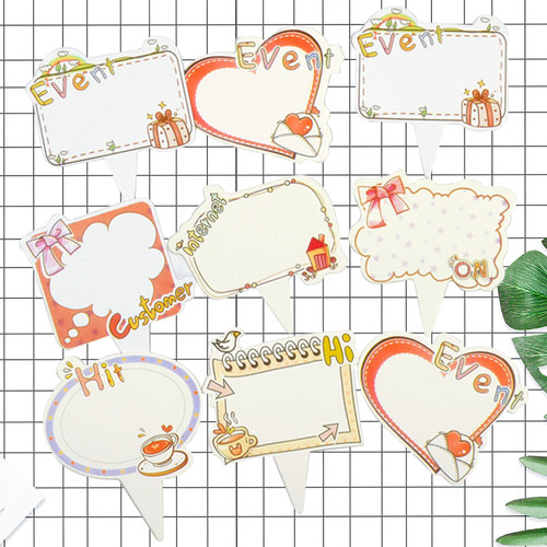 生日蛋糕写字插牌祝福语卡片