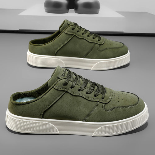 夏季48特大码透气包头半拖鞋