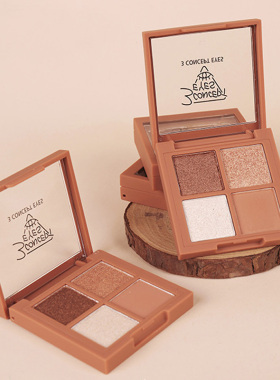 3concepteyes第三眼慕色四色眼影盘3ce杏仁盘山楂大地色哑光珠光