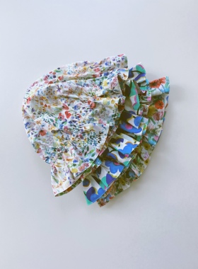 Warm Buds 花苞帽Liberty英国进口面料正反两色