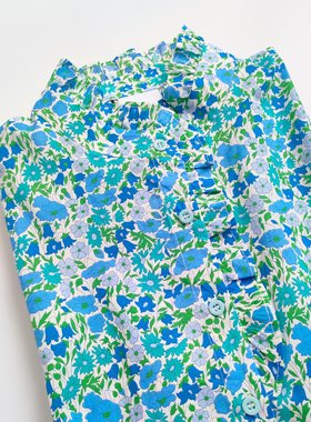 Warm Buds 纯棉花边领长袖衬衫Liberty2024新款衬衫