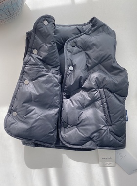 Warm Buds儿童羽绒马甲简约百搭幼儿园上学服