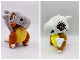 小精灵 可梦 妖怪 异色 灰 白 可拉可拉 卡拉卡拉 毛绒玩具 公仔