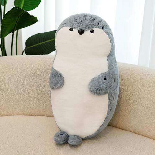 呆萌海豹毛绒玩具海洋生物抱枕睡觉靠垫安抚宝宝玩偶女生生日礼物