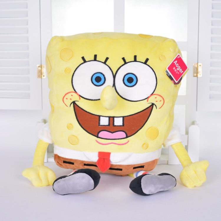 网红卡通海绵宝宝派大星公仔毛绒玩具爪机小玩偶布娃娃情人节礼物