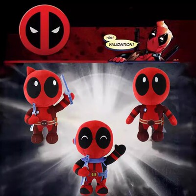 跨境新品Deadpool死侍与金刚狼电影周边毛绒公仔摆件玩具玩偶抱枕