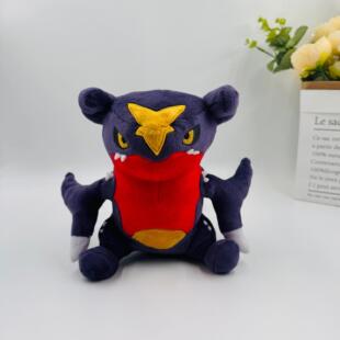 烈咬陆鲨双髻鲨地龙garchomp plush怪兽龙毛绒玩具 20cmQ版 新款