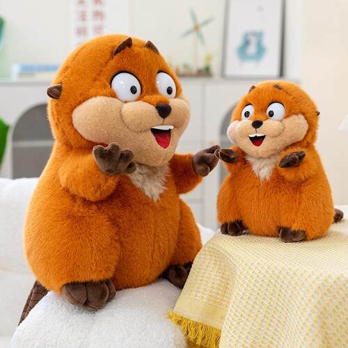跨境电影河狸毛绒玩偶Hoppers plush河狸变身计划毛绒玩具公仔