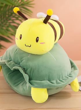 抖音网红龟蜜公仔玩偶大乌龟壳抱枕毛绒玩具蜜蜂娃娃儿童女生礼物