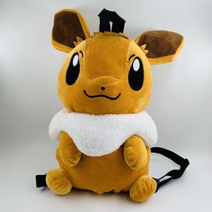 妖精精灵妖怪宝贝可梦原始伊贝背包原始伊布毛绒玩具公仔包包礼物