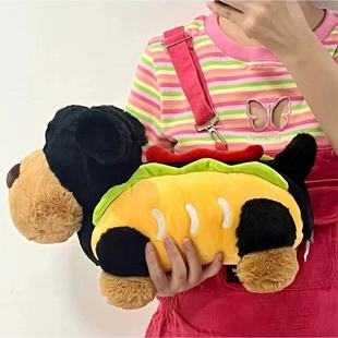 小红书同款热狗包包小狗玩偶毛绒玩具狗公仔抱睡娃娃情人节礼物女