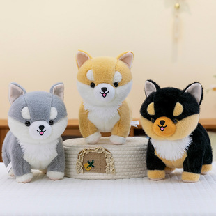 可爱柴犬柯基玩偶小狗公仔毛绒玩具狗狗布娃娃儿童安抚陪睡觉抱枕