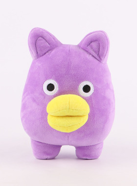 跨境False Dream伪梦恐怖游戏紫色猫头鹰毛绒玩具公仔游戏周边