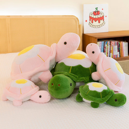 呆萌鸡蛋乌龟公仔毛绒玩具海龟玩偶布娃娃生日礼物送男孩女孩礼物
