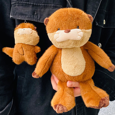 可爱水獭毛绒玩具公仔挂件礼物