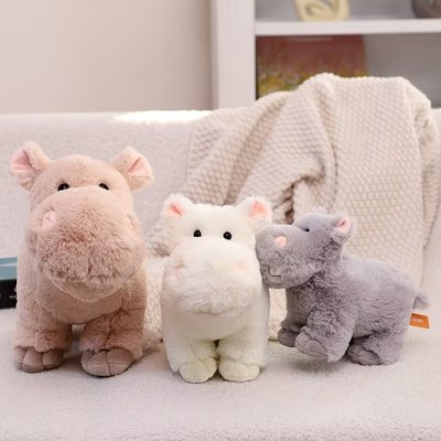 呆萌可爱小河马宝宝毛绒玩具公仔