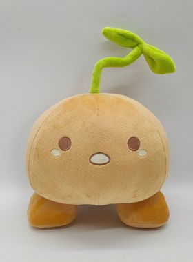 跨境sprout mole plush可爱omocat plush发芽土豆毛绒玩具公仔