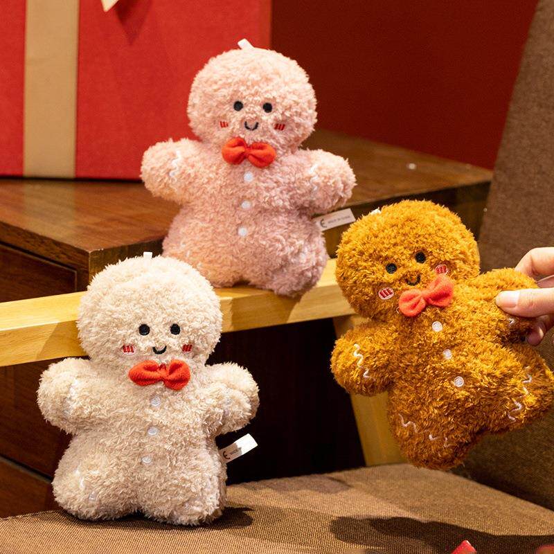 可爱ins圣诞玩偶姜饼人挂件毛绒布娃娃圣诞草莓巧克力饼干姜饼人