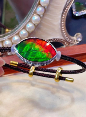 加拿大斑彩石手链