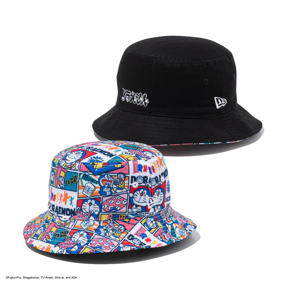 New Era x 哆啦A梦 DORAEMON 机器猫 纽亦华 联名款 双面渔夫帽子图片