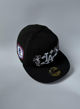 New Era MLB 洛杉矶道奇队 纪念款 全封棒球帽子 59FIFTY