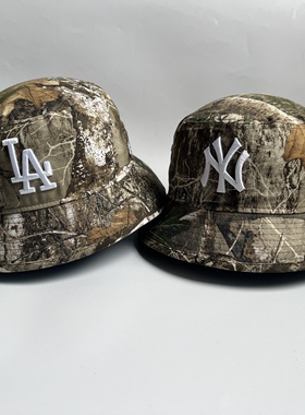 New Era x REALTREE x MLB三方联名男女款丛林户外渔夫帽子