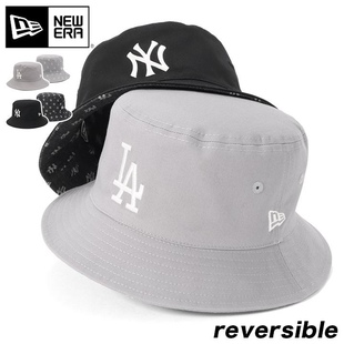 New Era/纽亦华 MLB 双面戴 走边帽 盆帽 筒帽 渔夫帽子 提花logo