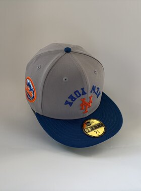 New Era/纽亦华 MLB 纽约大都会队 限定款 倒标logo 棒球帽子