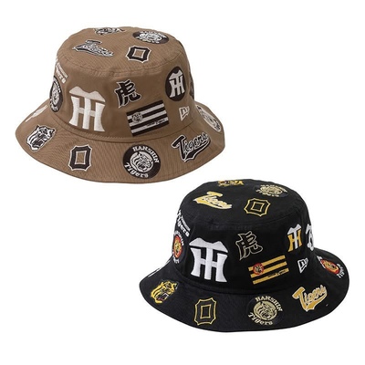 New Era 纽亦华 NPB 阪神虎队 HANSHIN TIGERS 渔夫帽子 全棉满绣