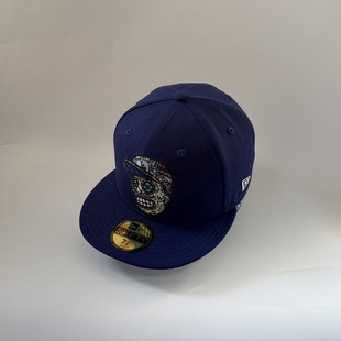 Era 纽亦华 万圣节 洛杉矶道奇队骷髅头 棒球帽子59FIFTY MLB New
