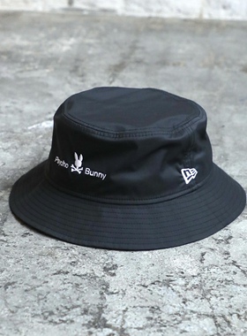 New Era x PSYCHO BUNNY 骷髅兔 纽亦华 联名款 渔夫帽子 防泼水